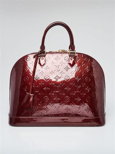 Louis Vuitton Rouge Fauviste Monogram Vernis Alma GM NM 